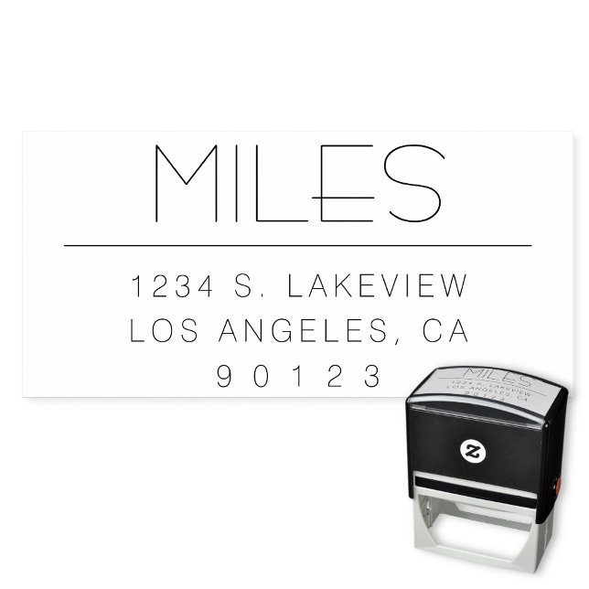 Stilvolle Rücksendeadresse oder anderer Text Permastempel (Von Creator hochgeladen)