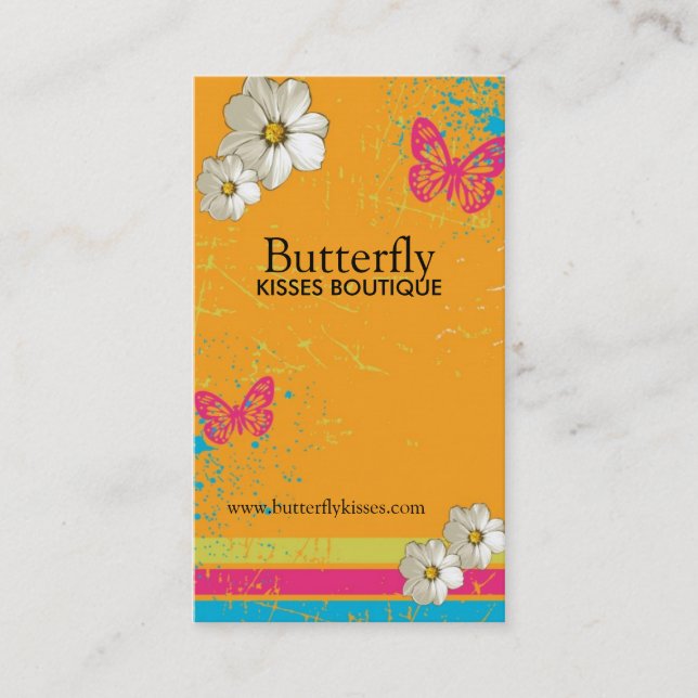 Stilvolle Schmutz-Visitenkarten Visitenkarte (Vorderseite)