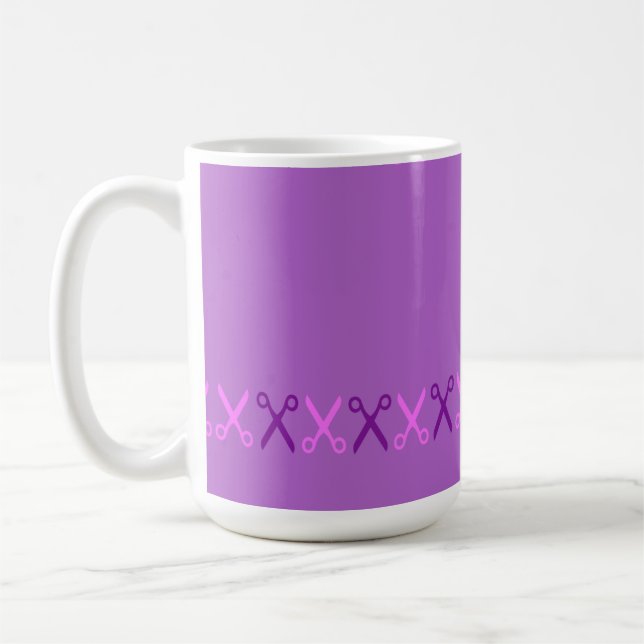 Stilvolle Schneideschere Friseur Schneider Kaffeetasse (Links)