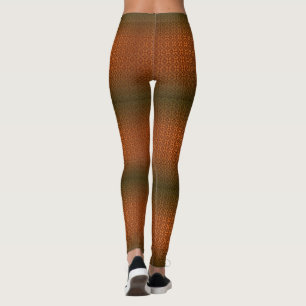 Stilvolle Schwarz-Rot-Muster Elegante Farbvorlage Leggings