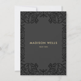 Stilvolle Schwarz Verzierte Rahmen