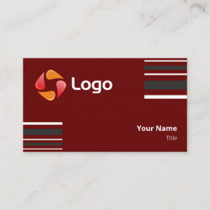 Stilvolle Schwarz-Weiß-Minimal-Squared-Linien Visitenkarte