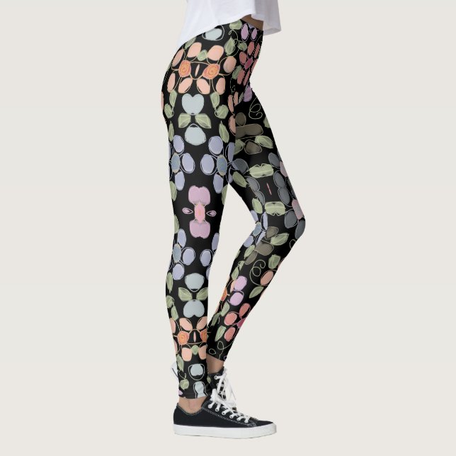 Stilvolle schwarze Leggings (Rechts)