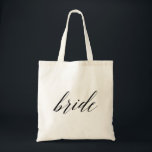 Stilvolle Script Bride Tragetasche<br><div class="desc">Stilvolle Script Bride Tote Bag</div>