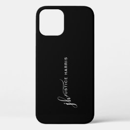 Stilvolle Script Monogram Moderne Minimalistische  Case-Mate iPhone Hülle