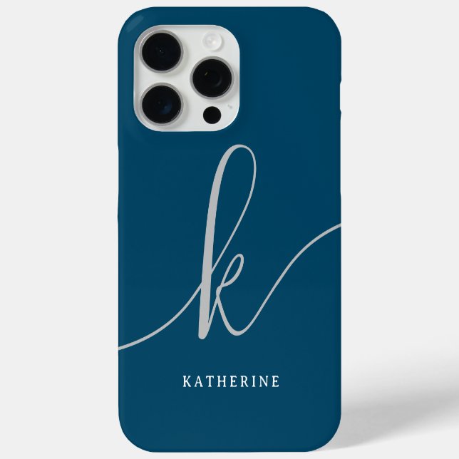 Stilvolle Script Navy Blue Case Mate (Rückseite)