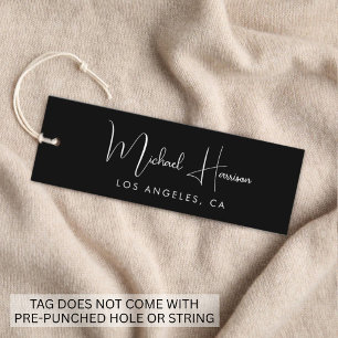 Stilvolle Signature Script Black Hang Tag