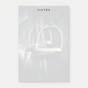 Stilvolle Silver Stirrups auf English Riding Saddl Post-it Klebezettel