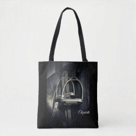 Stilvolle Silver Stirrups auf English Riding Saddl Tasche