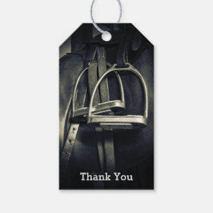 Stilvolle Silver Stirrups English Saddle Danke Geschenkanhänger