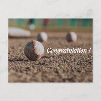 Stilvolle Simple Sporty Gratulation Postcard
