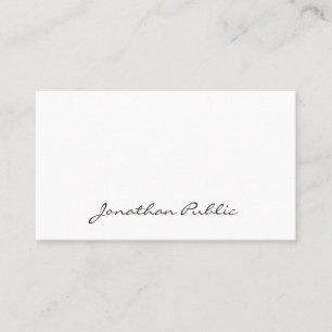 Stilvolle Skripte Beruflich Minimalistisch Elegant Visitenkarte