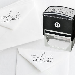 Stilvolle Skripte Moderne Individuelle Name Hochze Permastempel