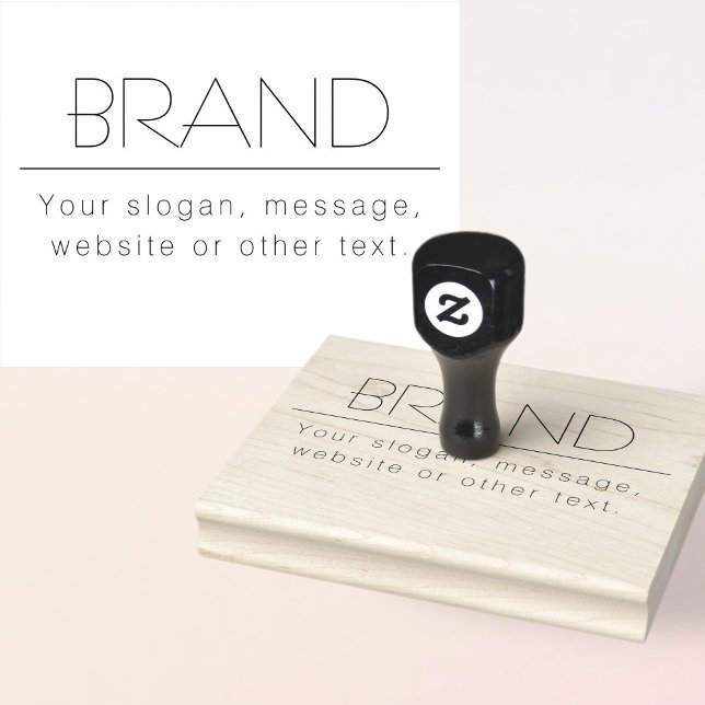 Stilvolle Slogan, Adresse oder sonstige Texte Gummistempel (Von Creator hochgeladen)