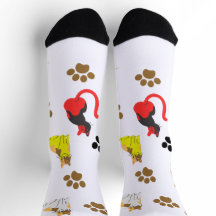 Stilvolle Socken-Katzen