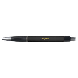 Stilvolle Solid Black Emmy Pen mit Individuelle Na Kugelschreiber