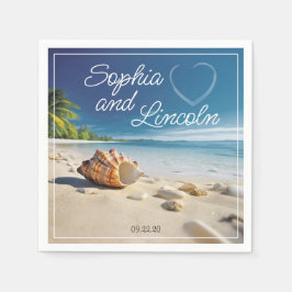 Stilvolle Sommerhochzeit Serviette