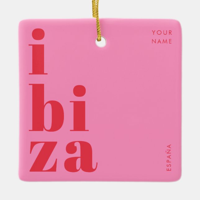 Stilvolle Souvenirs aus Ibiza Keramikornament (Vorderseite)