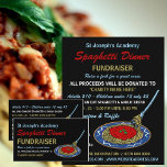 Stilvolle Spaghetti Dinner Fundraiser Veranstaltun Flyer<br><div class="desc">Stilvolle Spaghetti Dinner Fundraiser Event Advertising Flyer von The Business Card Store.</div>