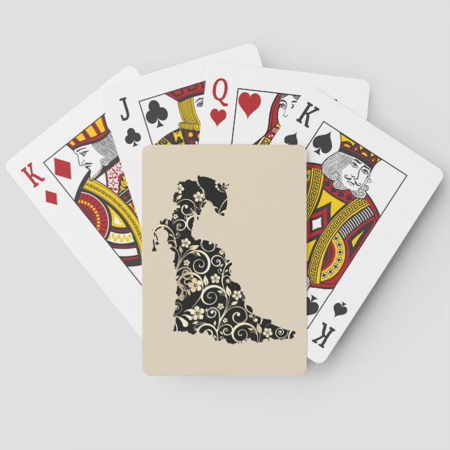 Stilvolle Spielkarten (Rückseite)