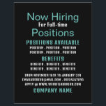 Stilvolle Stellenausschreibung Flyer<br><div class="desc">Stilvolle Job Vacancy Recruitment Advertising Flyer durch den Business Card Store.</div>