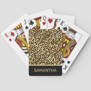 Stilvolle Stilelemente aus schwarzem und goldfarbe Spielkarten