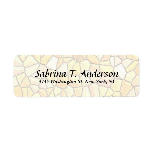 Stilvolle Stone Wall Elegante Schrift Moderne (Vorne)