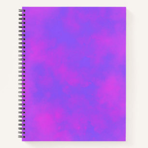 Stilvolle Storm Cloud-Effekt Muster Blau pink Notizbuch