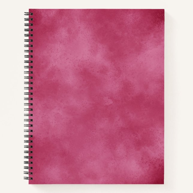 Stilvolle Storm Cloud-Effekt-Muster bordeu Notizbuch (Vorderseite)