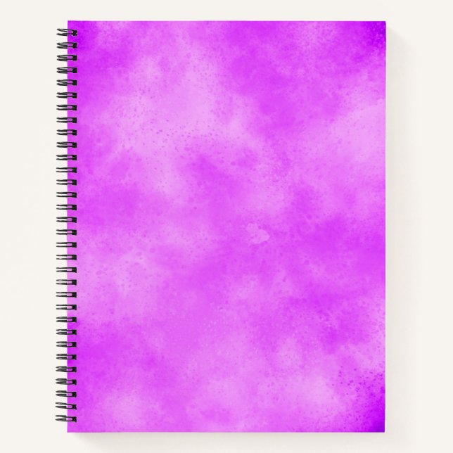 Stilvolle Storm Cloud-Effekt Muster pinky lila , Notizbuch (Vorderseite)