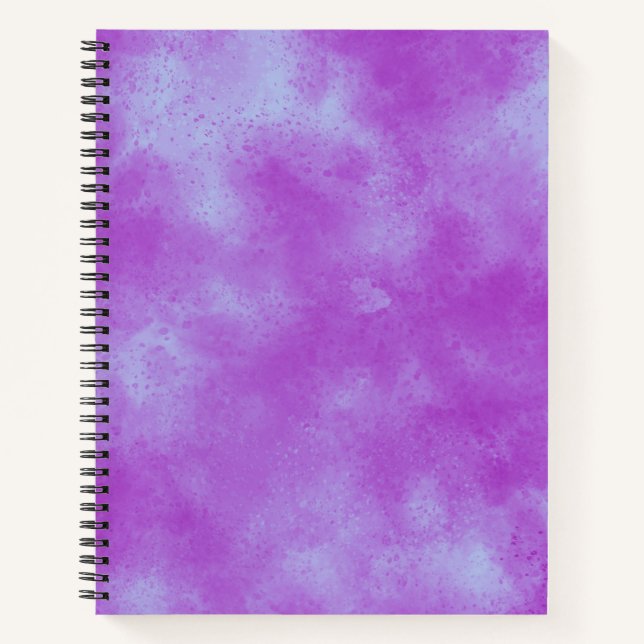 Stilvolle Storm-Wolke-Effekt lila Notizbuch (Vorderseite)
