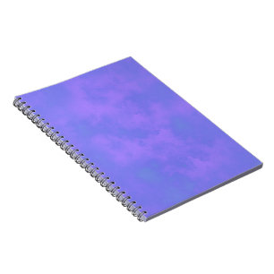 Stilvolle Storm-Wolke-Effekt-Muster blau Notizblock
