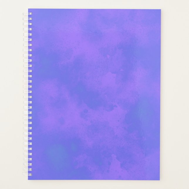Stilvolle Storm-Wolke-Effekt-Muster blau Planer (Vorderseite)