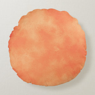 Stilvolle Storm-Wolke-Effekt-Muster orange Rundes Kissen
