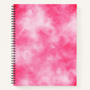 Stilvolle Storm-Wolke-Effekt-Muster pink Notizbuch