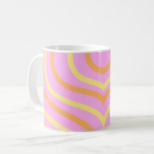 Stilvolle Streifen Kaffeetasse