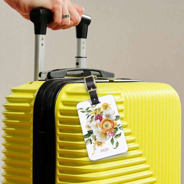 Stilvolle Streifen und Typografie Gepäckanhänger (Von Creator hochgeladen)