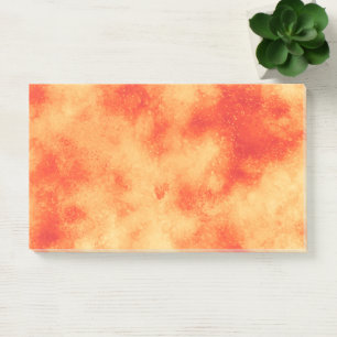 Stilvolle Sturmwolke-Effekt Orange Post-it Klebezettel