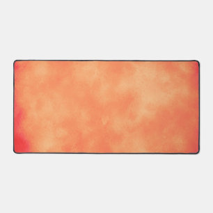 Stilvolle Sturmwolke-Effekt Orange Schreibtischunterlage