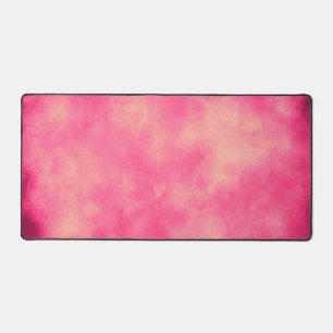 Stilvolle Sturmwolke-Effekt Rosa Gelb Schreibtischunterlage
