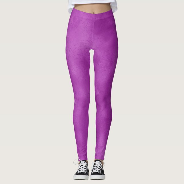 Stilvolle Sturmwolke-Effekt Violet Leggings (Vorderseite)