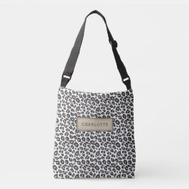 Stilvolle Tan Leopard Print Tragetaschen Mit Langen Trägern