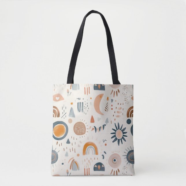 Stilvolle Tasche mit Abstrakt geometrischen Muster (Vorderseite)