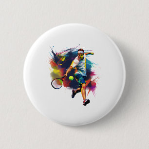 Stilvolle Tennis Rett - Athlete in Action Design S Button