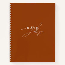 Stilvolle Terracotta Signature Script Monogram