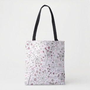 Stilvolle Tote Bag mit Abstraktem Blumendesign Tasche