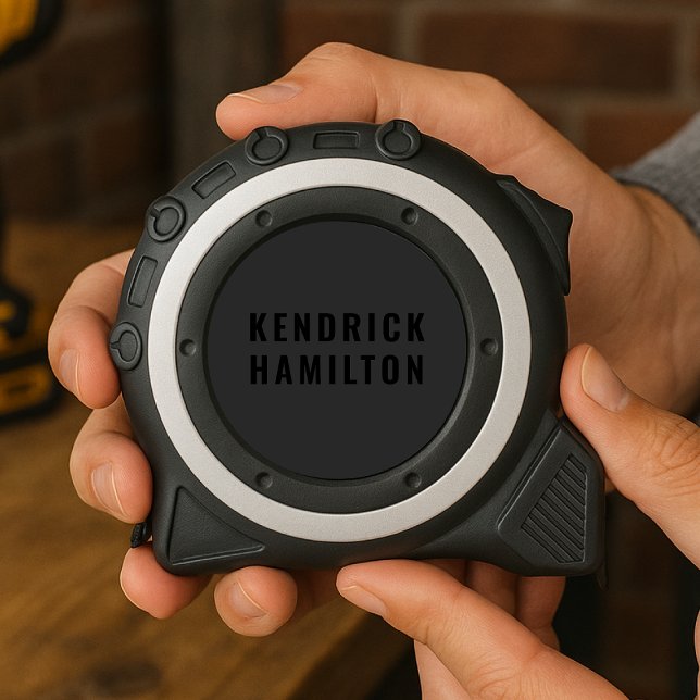 Stilvolle Trendy Black Out Moderne Minimalistische Maßband (Von Creator hochgeladen)