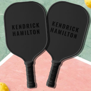 Stilvolle Trendy Black Out Moderne Minimalistische Pickleball Schläger