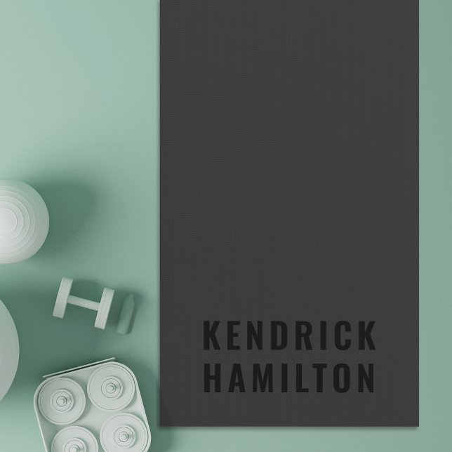 Stilvolle Trendy Black Out Moderne Minimalistische Yogamatte (Von Creator hochgeladen)