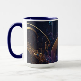 Stilvolle trendy Blue Musical Notes Tasse
